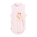 Cute Bunny Print Shirred Tank Top