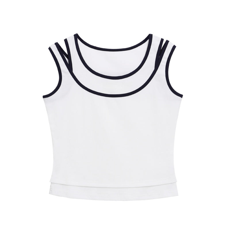 Clean Design White Layered Style Tank