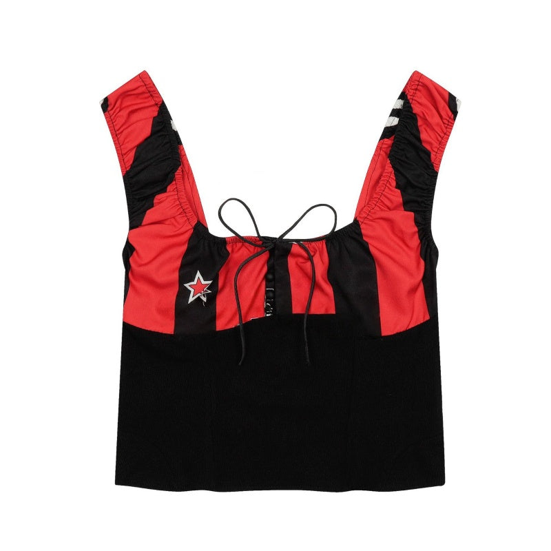 Hip Hop Inspired Color-Block Tank Top