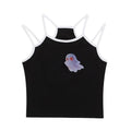 Cool Little Ghost Print Tank Top